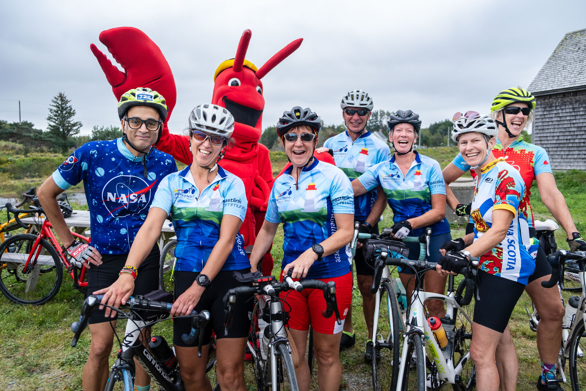 Gran Fondo Baie Sainte Marie Groupe les Pélicans crédit Jonathan B. Roy